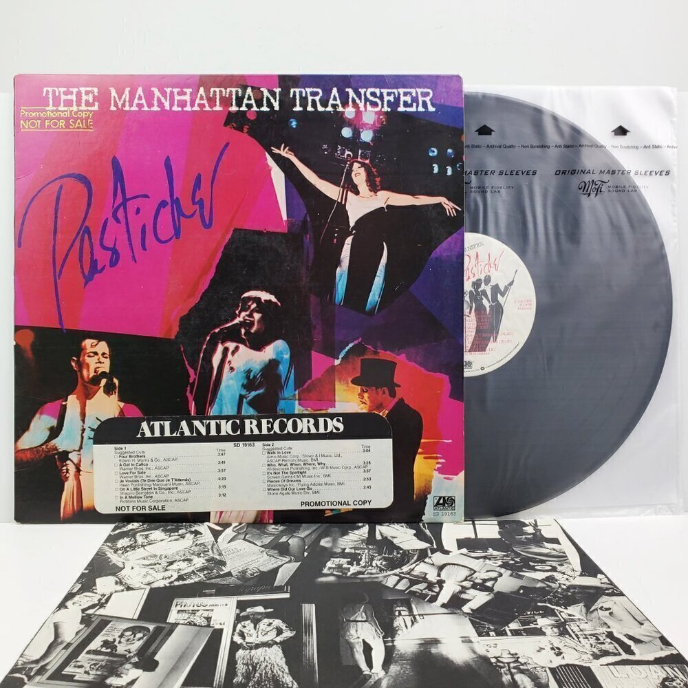 Manhattan Transfer Pastiche Vinyl Record Promo LP 1978 SD 19163 NM Near Mint